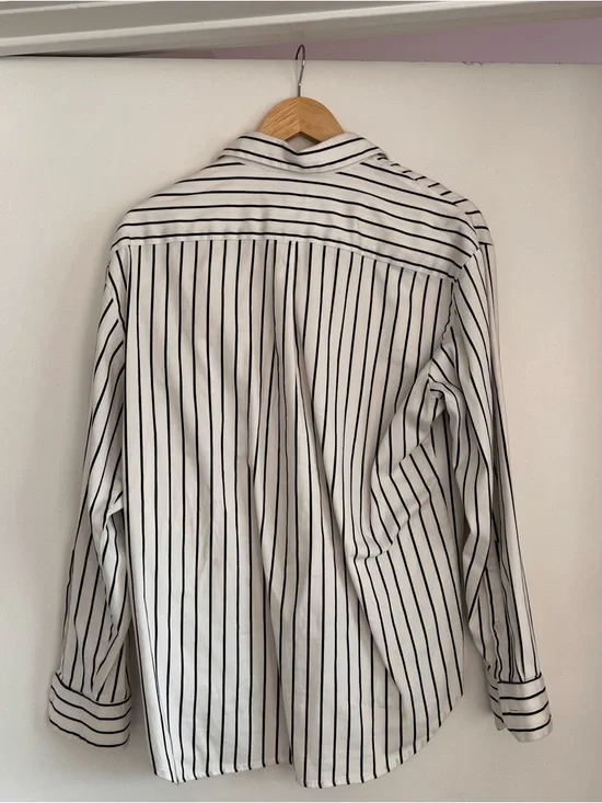 Musier Paris Striped Button Down Shirt Black White Size 38 (S/M) - Picture 4 of 4